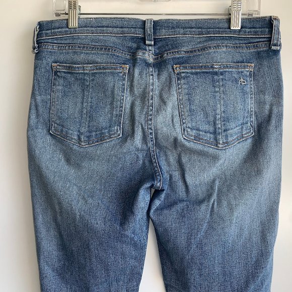 Rag & Bone Women's Dash Wembly Destroyed Knee Jeans Size 28 - Picture 5 of 9